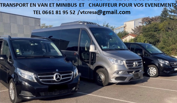 Chauffeur prive en van ou minibus pour vos transports à Macon
